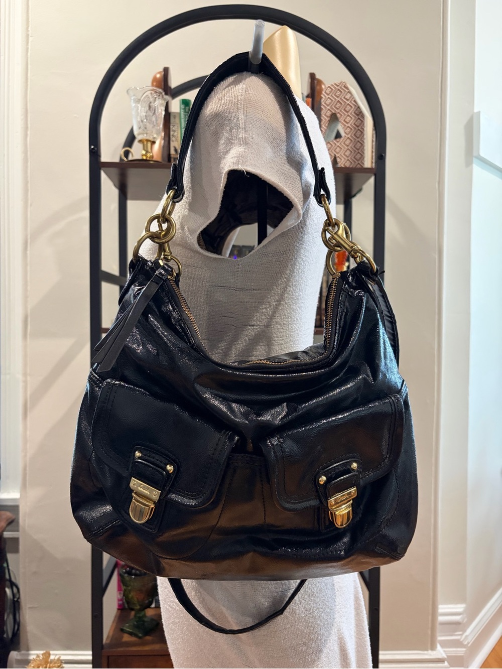 Black Coach Daisy Hobo Bag with Double Pockets - F23401 - Picture 11 of 11